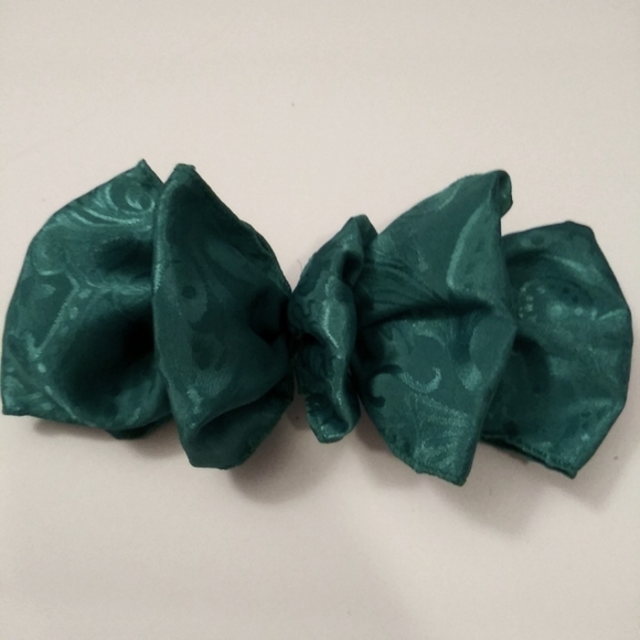 Bows Vintage Barrette Boho Fairycore Green - Picture 1 of 2